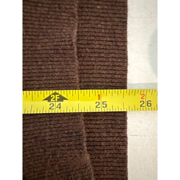 Oscar de la Renta Mens Sweater Vest Sz L Brown Cotton Academia Preppy Designer - Picture 8 of 10